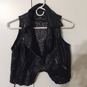 Leather vest