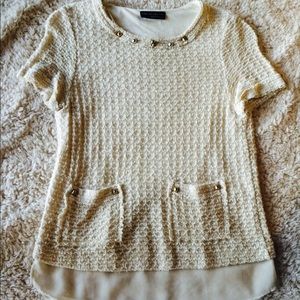 Zara Cream Top