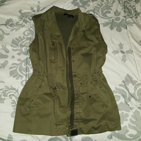 Olive Miltary Style Vest