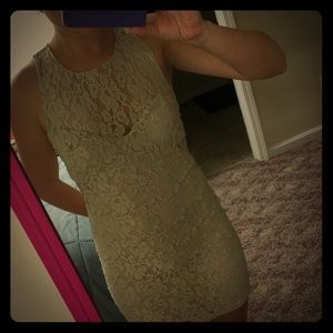Cream Lace dress