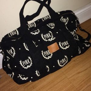 PINK full size duffle bag, never used