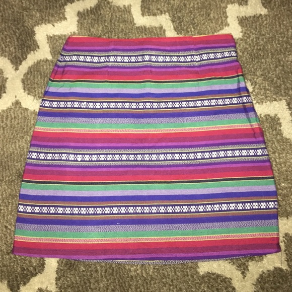 Striped Mini Skirt