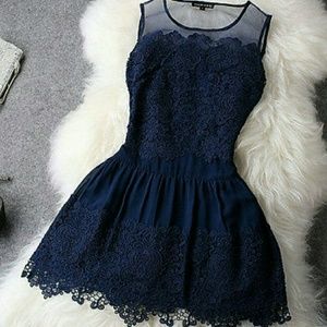 CUTE formal mini dress in blue
