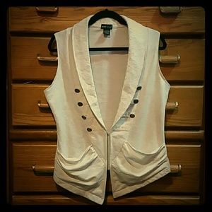 Wet seal ivory colored vest