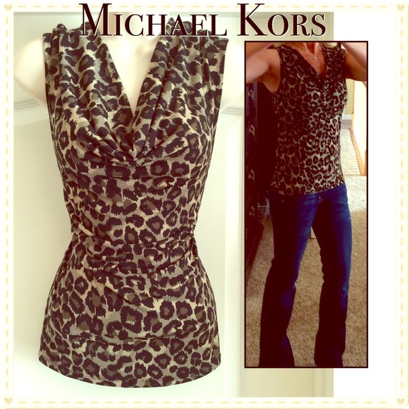 Michael Kors Tops - MIchael Kors Animal Print Top❤️