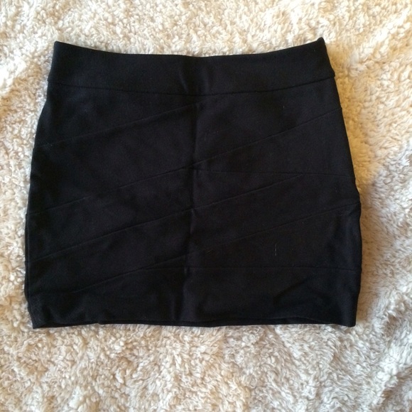 Express Black Mini Skirt