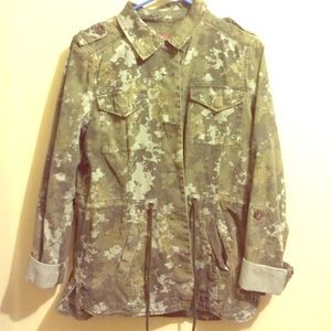 Floral Military Jacket