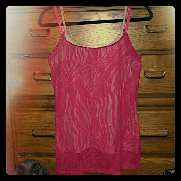 Hot pink tank top