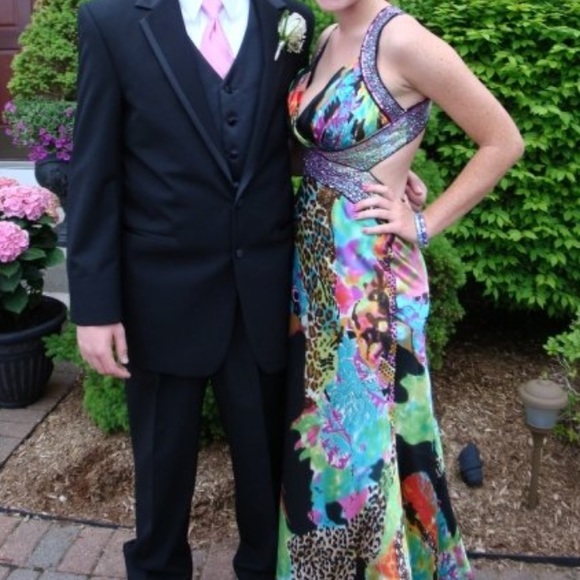 Prom dress (black /multi color)
