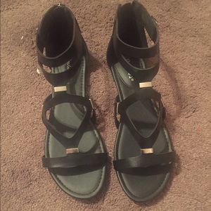 Brand New Black Gladiator Sandals