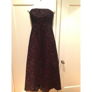Vintage Anne Klein II strapless gown