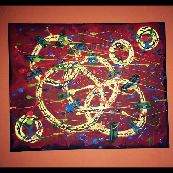 Abstract Acrylic Painting - Picture 1 of 2