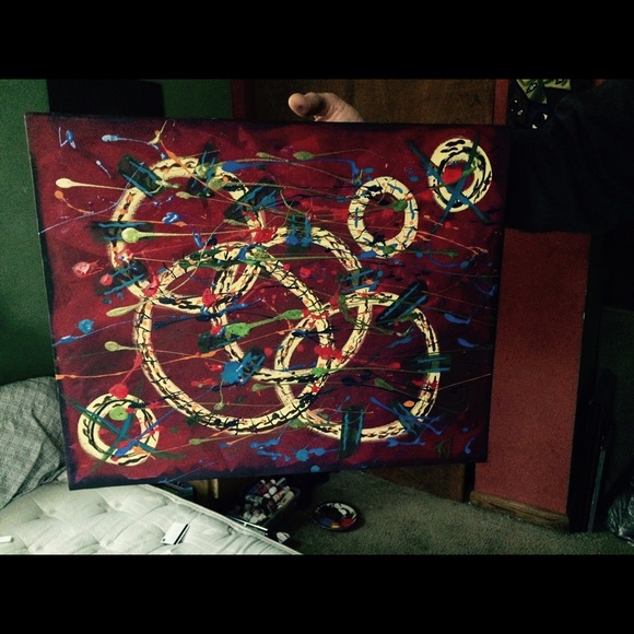 Abstract Acrylic Painting - Picture 2 of 2