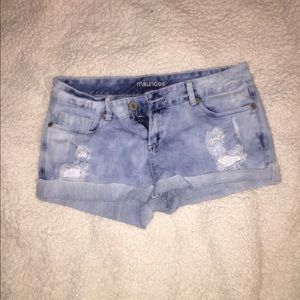 Maurices lace pocket denim shorts