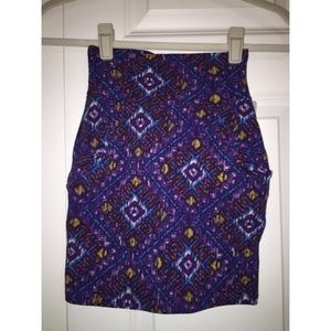 Purple Aztec Skirt