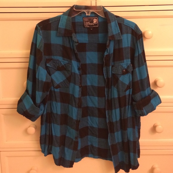 **SOLD** Blue Buffalo Plaid Flannel - Picture 3 of 4