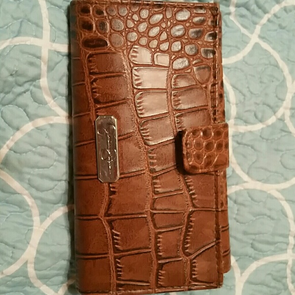 Jessica Simpson Cognac Wallet