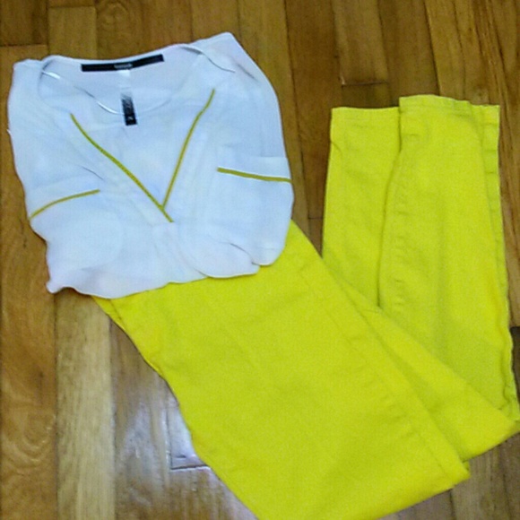 Yellow Banana Republic Jeans