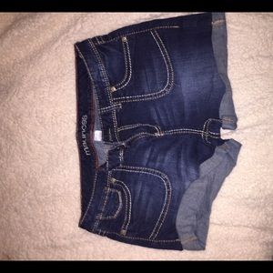 Maurices dark wash denim shorts
