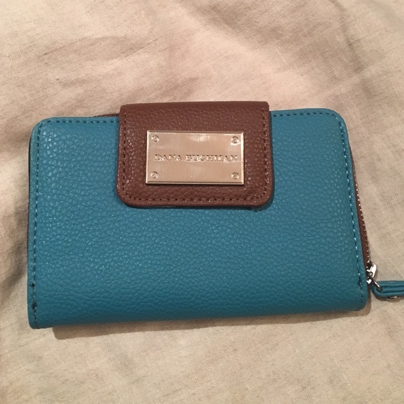 Dana Buchman cute blue and brown wallet for sale.