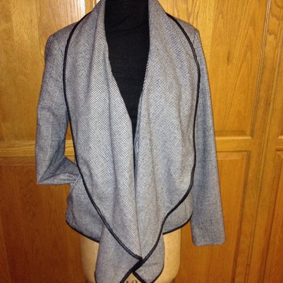 Jacket with drape front