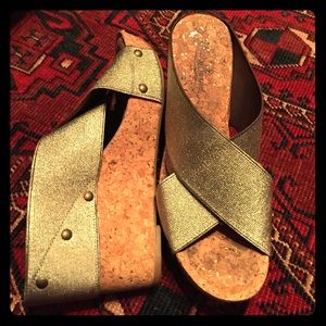 Lucky Brand cork wedges