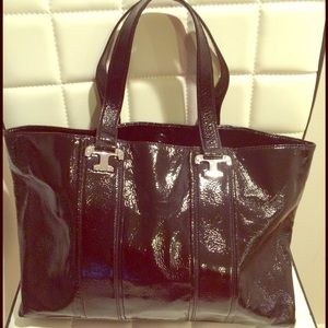 Authentic Black Tory Burch Nico Tote