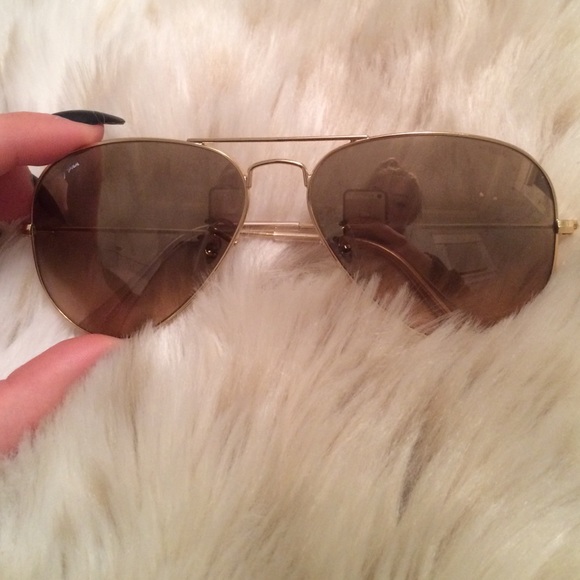 Brown Ray Ban Aviators