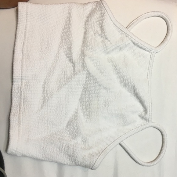 white crop top
