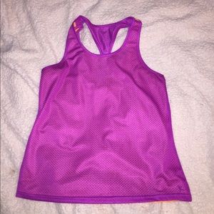 tangerine/magenta reversible workout tank
