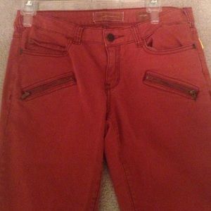 Red Anthropologie Jeans