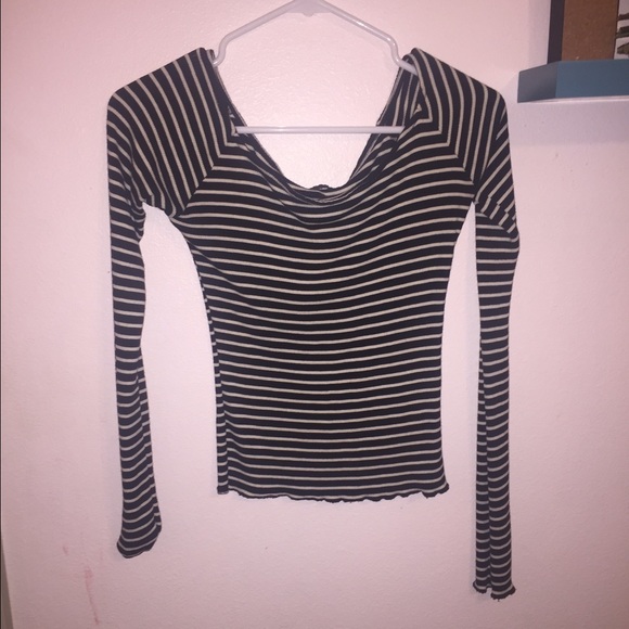 Ribbed Off the Shoulder Top