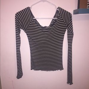 Ribbed Off the Shoulder Top