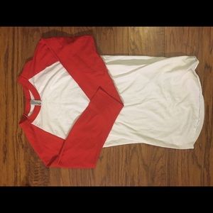 50/50 American Apparel baseball tee