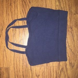 American Apparel Knit navy blue tank bralette