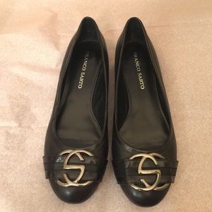 Franco Sarto Black Flats