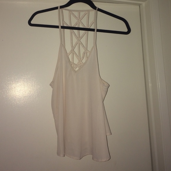 Cream Tank top