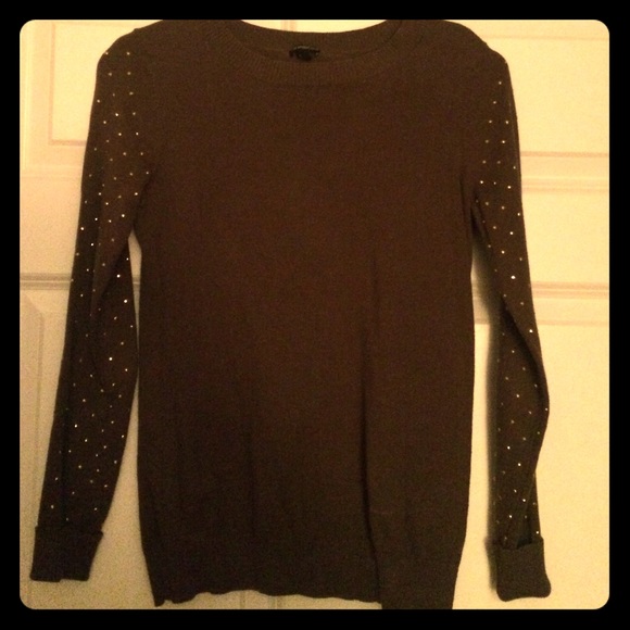 Olive Green and Gold Express Sweater