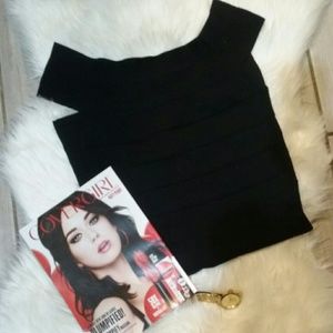 BLACK BODY COTOUR DRESS