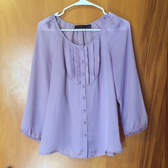 Purple silk-like shirt✨