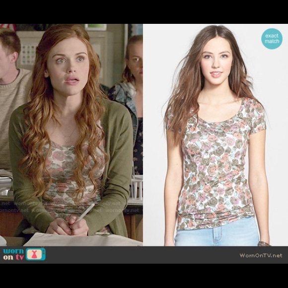 LARGE FRENCHI FLORAL TOP ASO TEEN WOLF