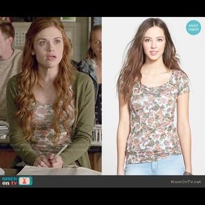 LARGE FRENCHI FLORAL TOP ASO TEEN WOLF