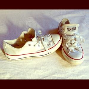 White Converse Women's 5