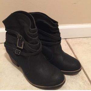 Black booties from ShoeDazzle