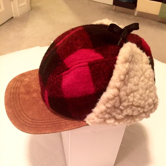 wool hunting cap with ear flaps