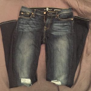 7 Gwenevere Distressed Skinny Jeans
