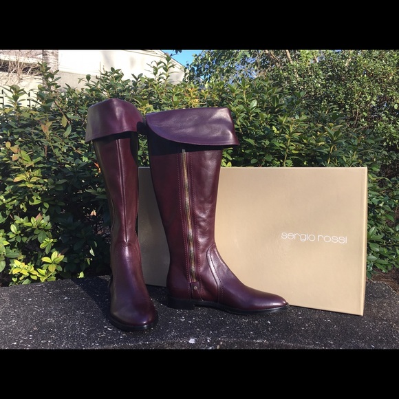 Sergio Rossi Cordavan boots 7.5