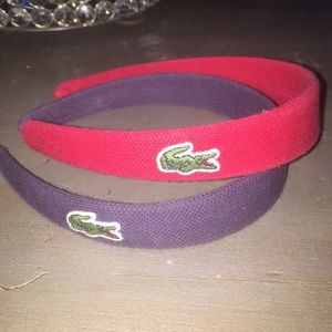 Red Lacoste Headband!