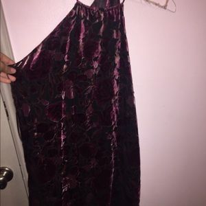 Velvet Halter Dress