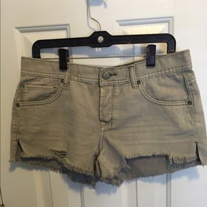 Grey Jean Shorts